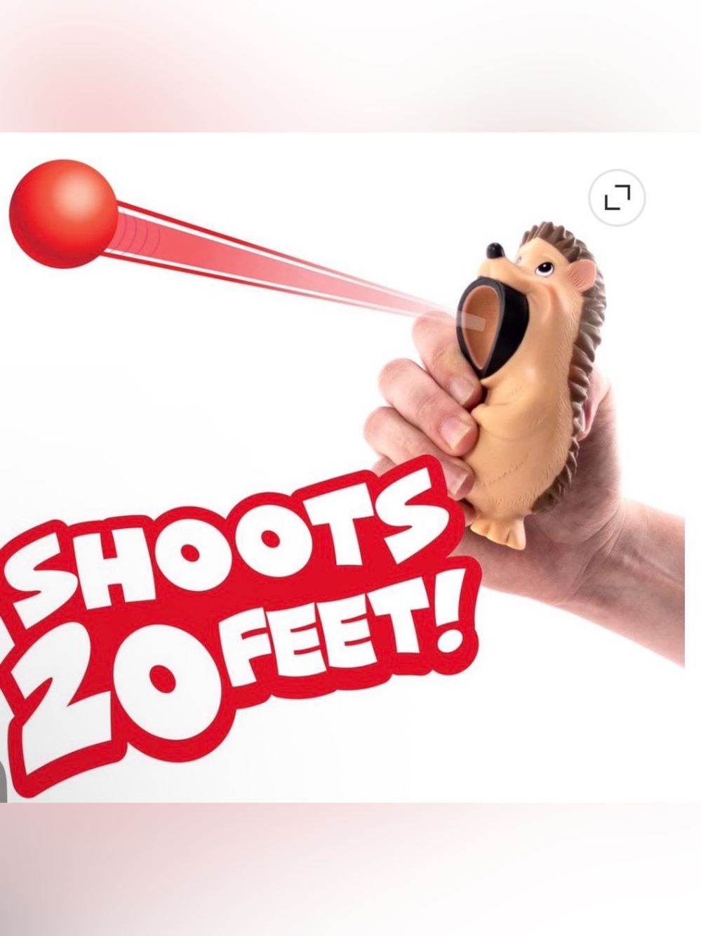 Low Start* Hedgehog Popper Squeezable Foam Shooter Balls SUPER FUN-NIB - Picture 2 of 3